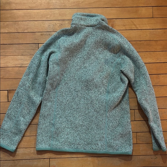 EUC Patagonia Seafoam Green Fleece Pullover - Picture 7 of 10